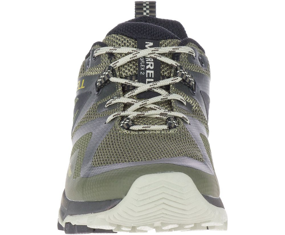 Merrell Hiking Shoes Olive - MQM Flex 2 - Mens 83QKGPECJ